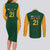 South Africa Rugby Custom Couples Matching Long Sleeve Bodycon Dress and Long Sleeve Button Shirt Glory Be To Springboks - Wonder Print Shop