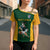 South Africa Rugby Custom Cross Shoulder Shirt Glory Be To Springboks - Wonder Print Shop