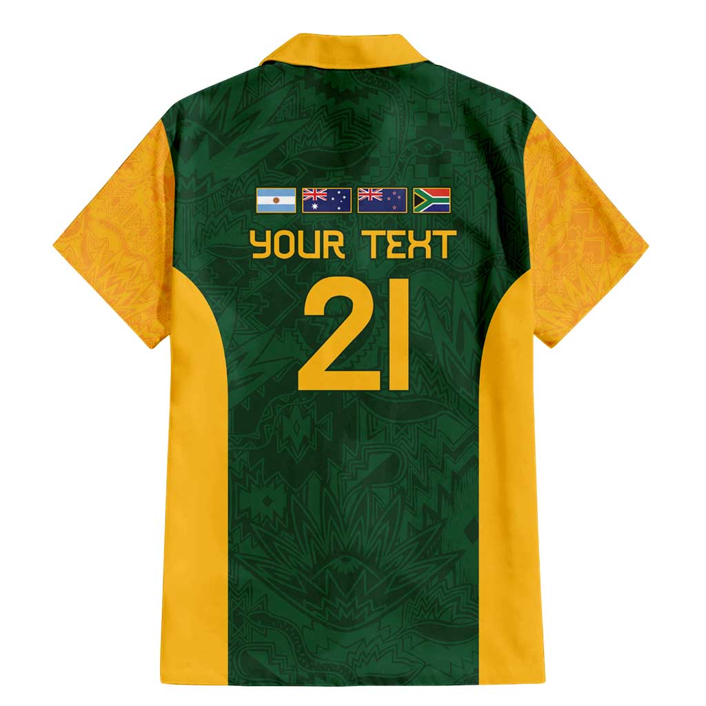 South Africa Rugby Custom Family Matching Mermaid Dress and Hawaiian Shirt Glory Be To Springboks - Wonder Print Shop