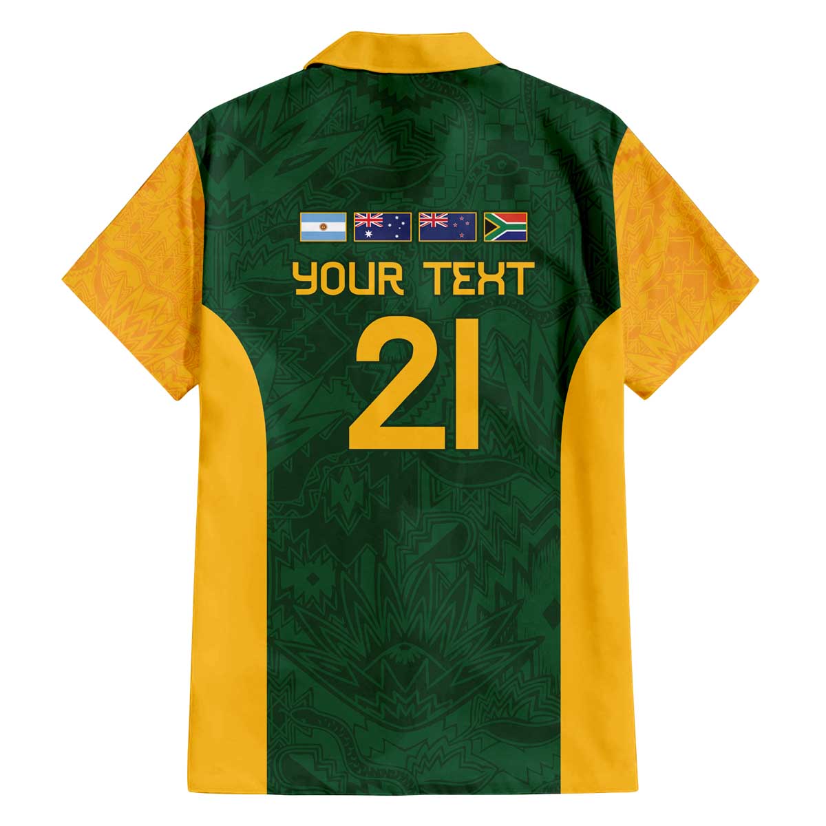 South Africa Rugby Custom Family Matching Off The Shoulder Long Sleeve Dress and Hawaiian Shirt Glory Be To Springboks - Wonder Print Shop