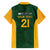 South Africa Rugby Custom Family Matching Off The Shoulder Long Sleeve Dress and Hawaiian Shirt Glory Be To Springboks - Wonder Print Shop