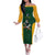 South Africa Rugby Custom Family Matching Off The Shoulder Long Sleeve Dress and Hawaiian Shirt Glory Be To Springboks - Wonder Print Shop