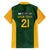 South Africa Rugby Custom Family Matching Off Shoulder Short Dress and Hawaiian Shirt Glory Be To Springboks - Wonder Print Shop