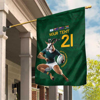South Africa Rugby Custom Garden Flag Glory Be To Springboks - Wonder Print Shop
