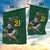 South Africa Rugby Custom Garden Flag Glory Be To Springboks - Wonder Print Shop