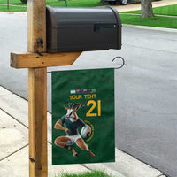 South Africa Rugby Custom Garden Flag Glory Be To Springboks - Wonder Print Shop