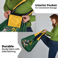 South Africa Rugby Custom Grocery Bag Glory Be To Springboks - Wonder Print Shop