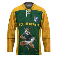 South Africa Rugby Custom Hockey Jersey Glory Be To Springboks - Wonder Print Shop