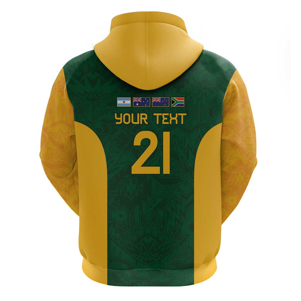 South Africa Rugby Custom Hoodie Glory Be To Springboks - Wonder Print Shop