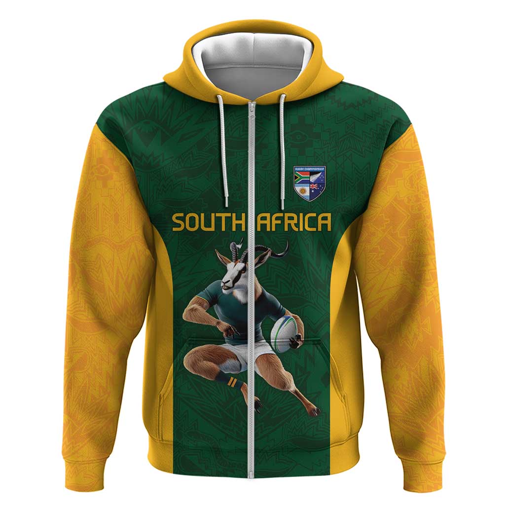 South Africa Rugby Custom Hoodie Glory Be To Springboks - Wonder Print Shop