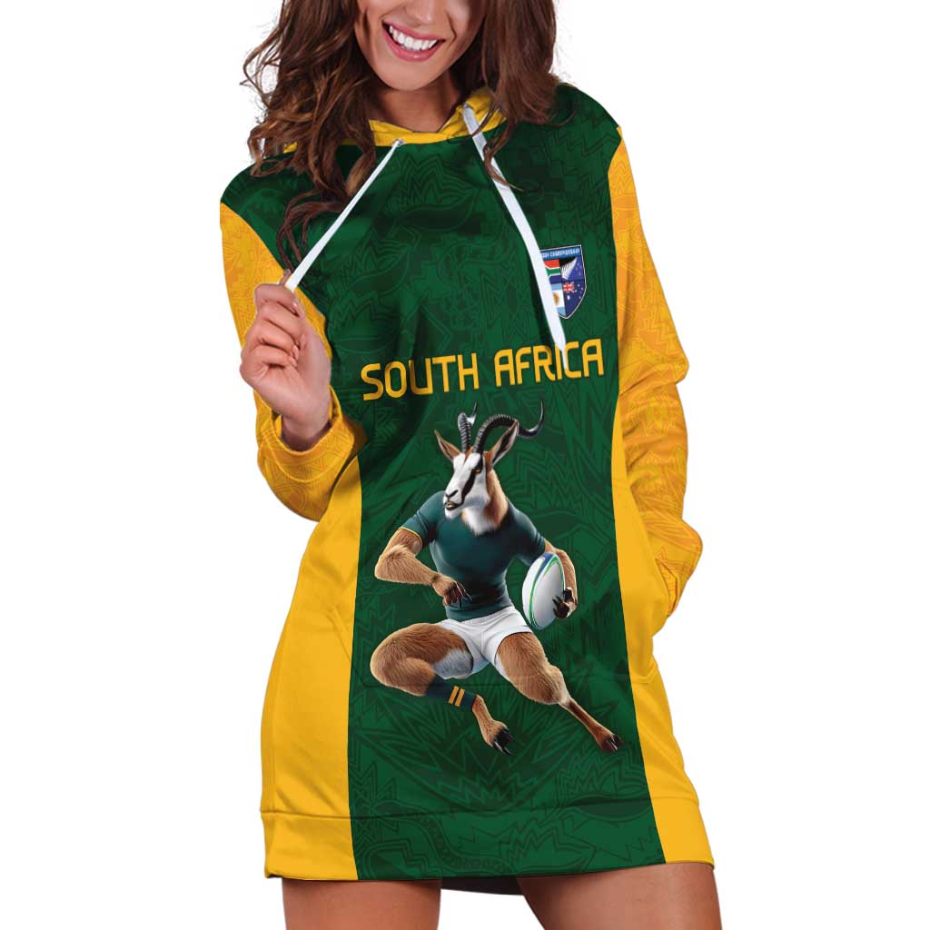 South Africa Rugby Custom Hoodie Dress Glory Be To Springboks - Wonder Print Shop