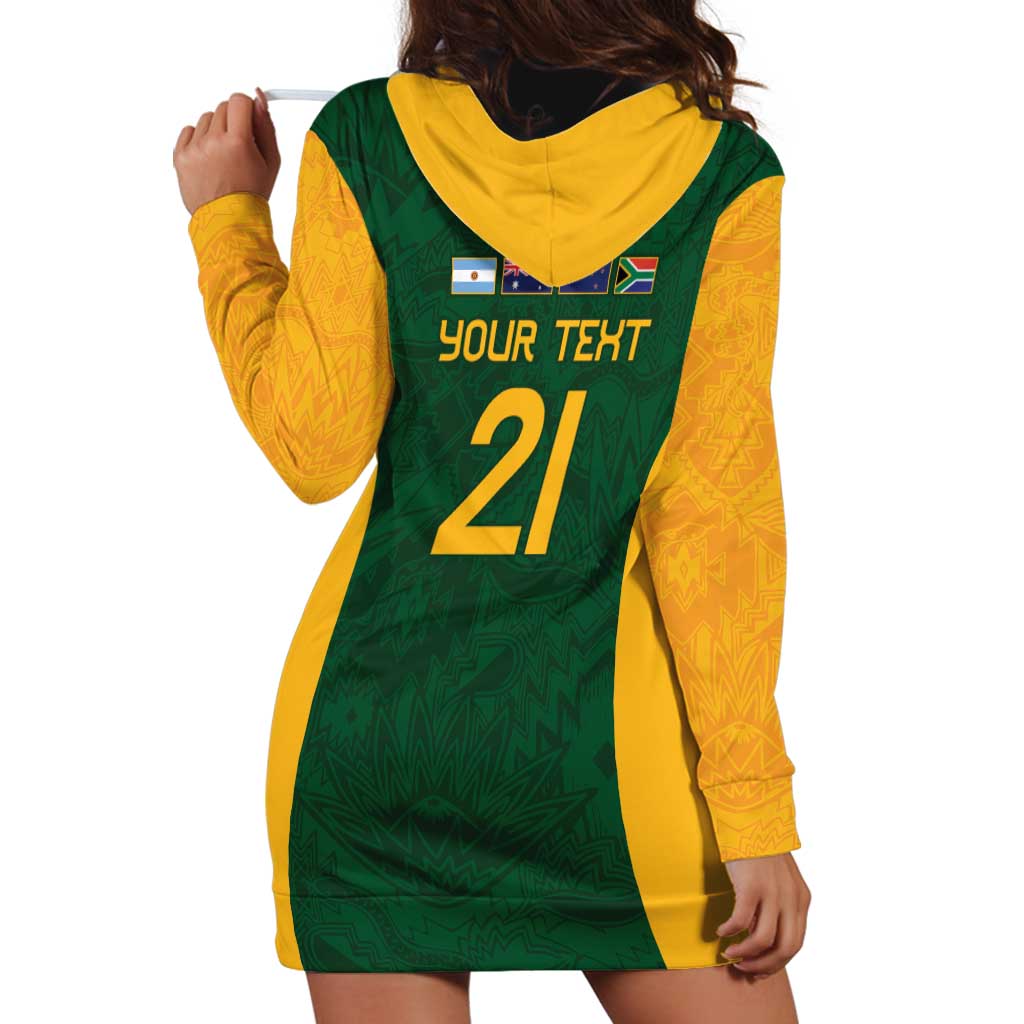 South Africa Rugby Custom Hoodie Dress Glory Be To Springboks - Wonder Print Shop