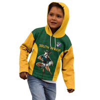 South Africa Rugby Custom Kid Hoodie Glory Be To Springboks - Wonder Print Shop