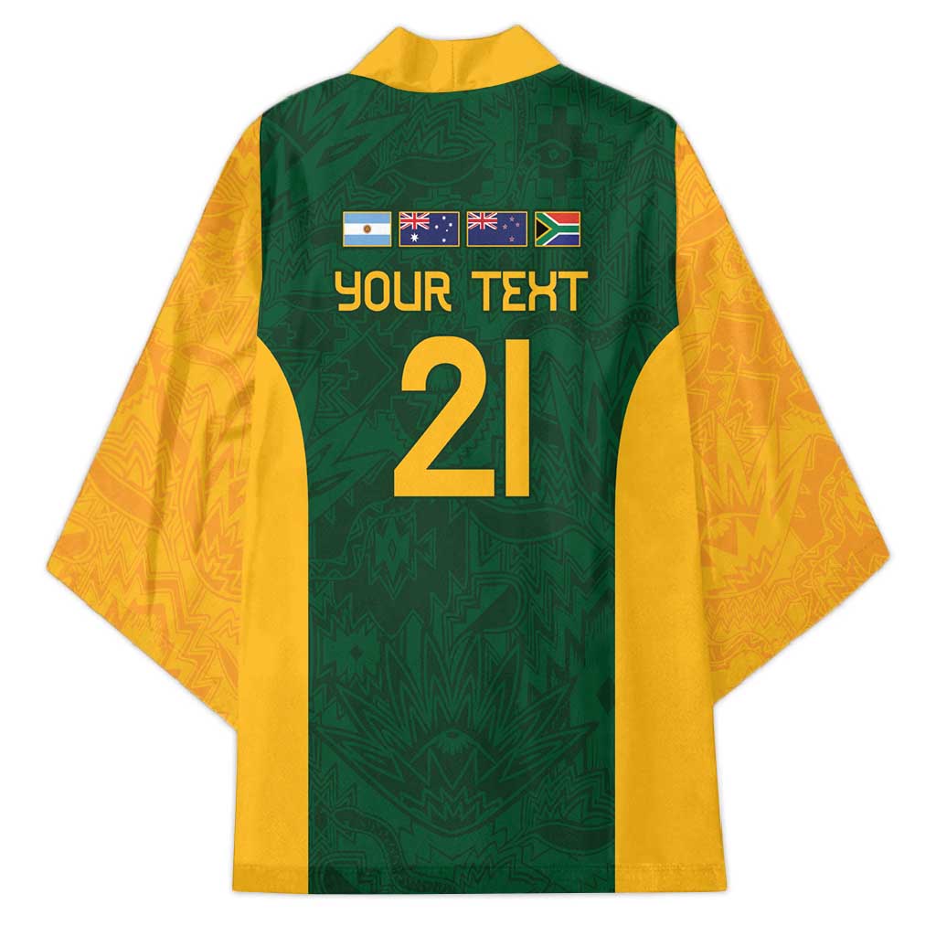 South Africa Rugby Custom Kimono Glory Be To Springboks - Wonder Print Shop