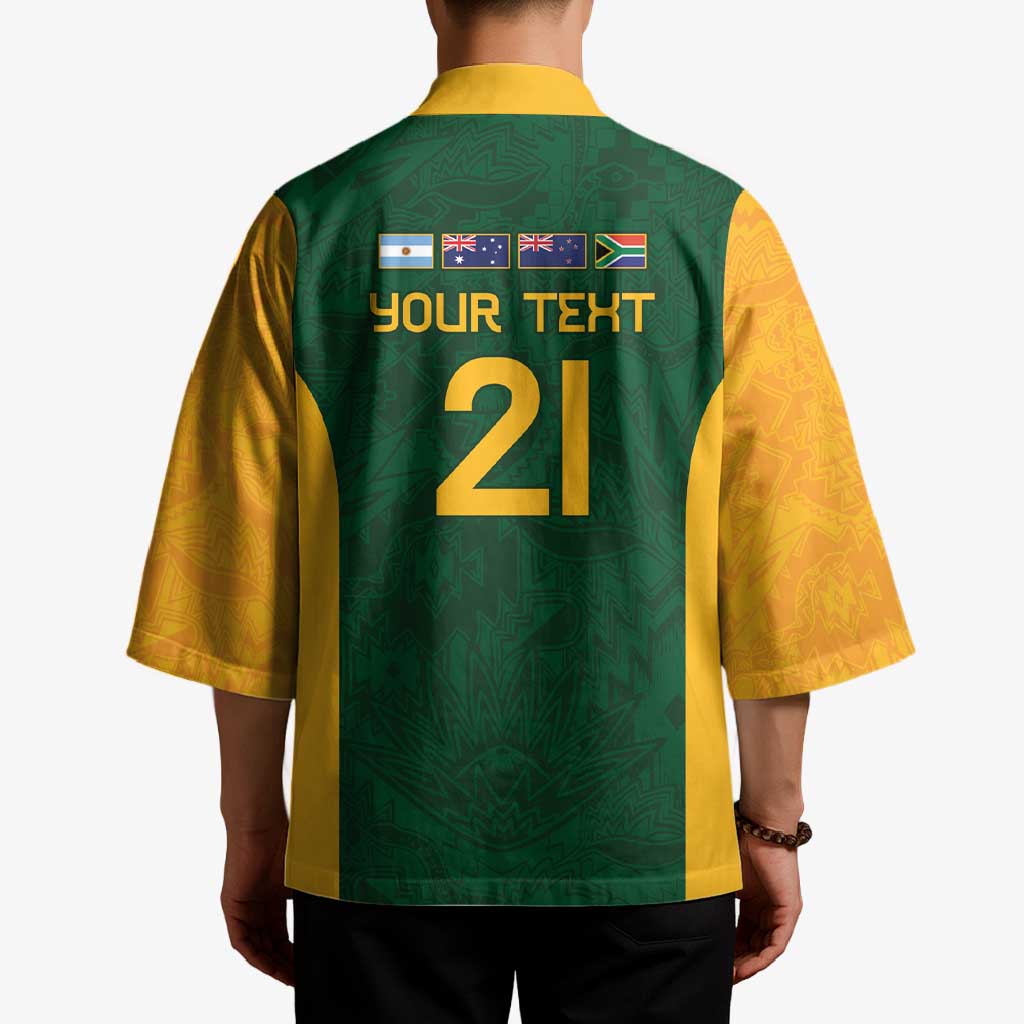 South Africa Rugby Custom Kimono Glory Be To Springboks - Wonder Print Shop
