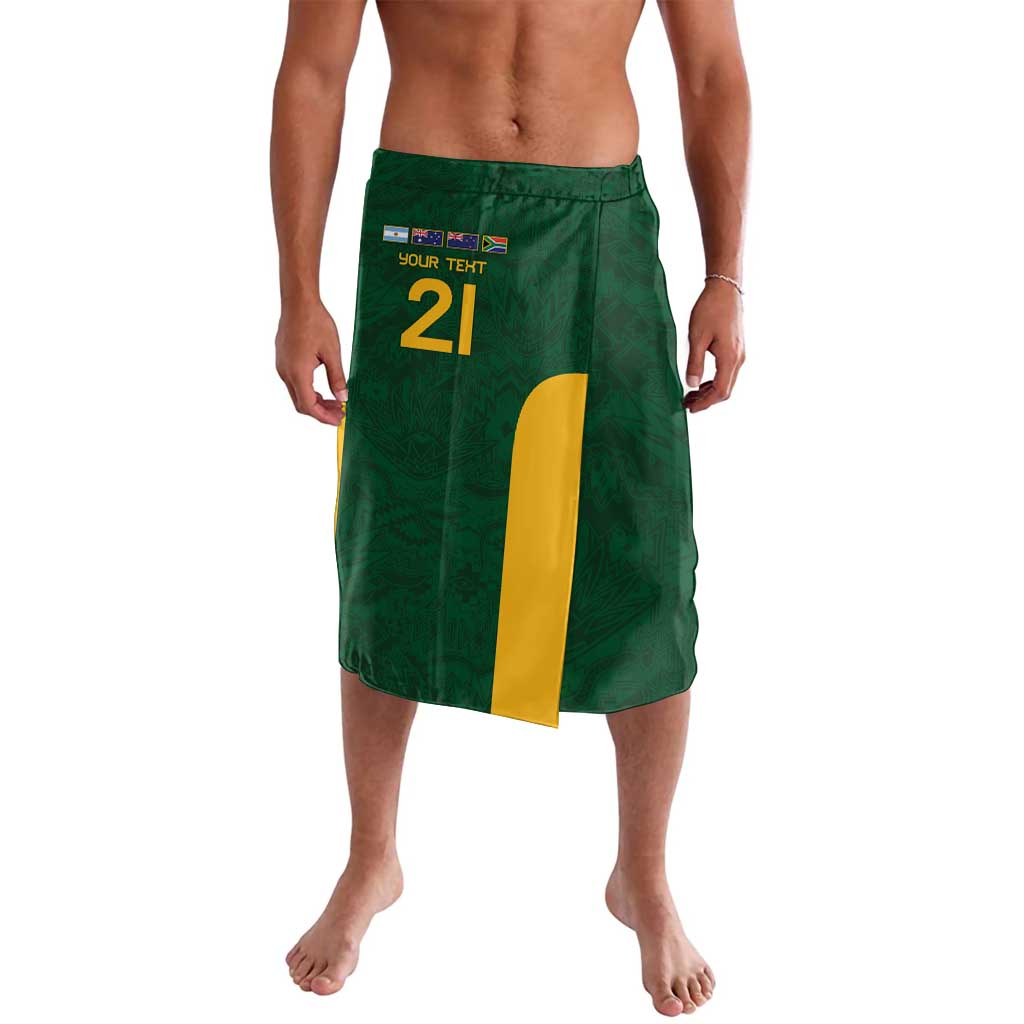 South Africa Rugby Custom Lavalava Glory Be To Springboks - Wonder Print Shop