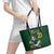 South Africa Rugby Custom Leather Tote Bag Glory Be To Springboks - Wonder Print Shop