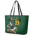 South Africa Rugby Custom Leather Tote Bag Glory Be To Springboks - Wonder Print Shop