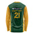 South Africa Rugby Custom Long Sleeve Shirt Glory Be To Springboks - Wonder Print Shop