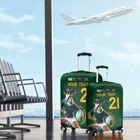 South Africa Rugby Custom Luggage Cover Glory Be To Springboks - Wonder Print Shop