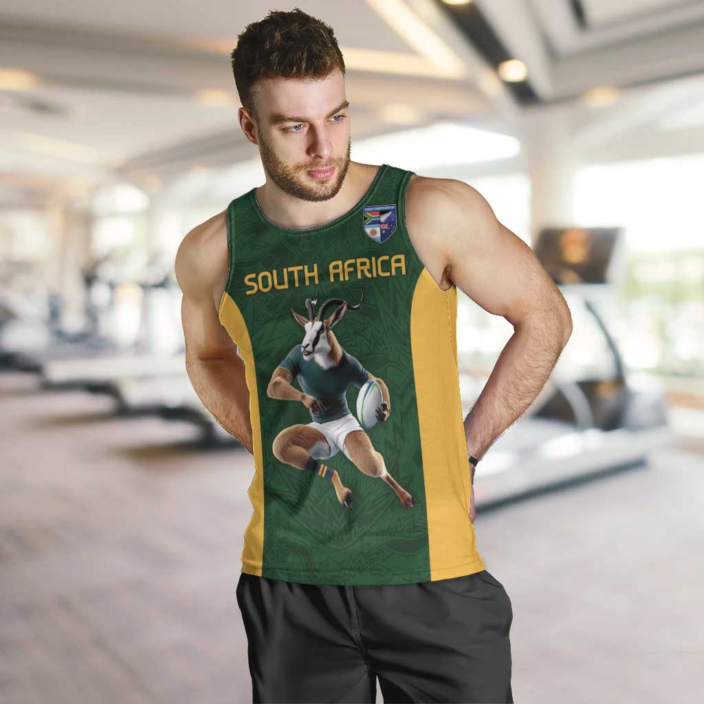 South Africa Rugby Custom Men Tank Top Glory Be To Springboks - Wonder Print Shop