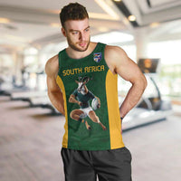 South Africa Rugby Custom Men Tank Top Glory Be To Springboks - Wonder Print Shop