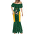 South Africa Rugby Custom Mermaid Dress Glory Be To Springboks - Wonder Print Shop