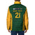 South Africa Rugby Custom Padded Jacket Glory Be To Springboks - Wonder Print Shop