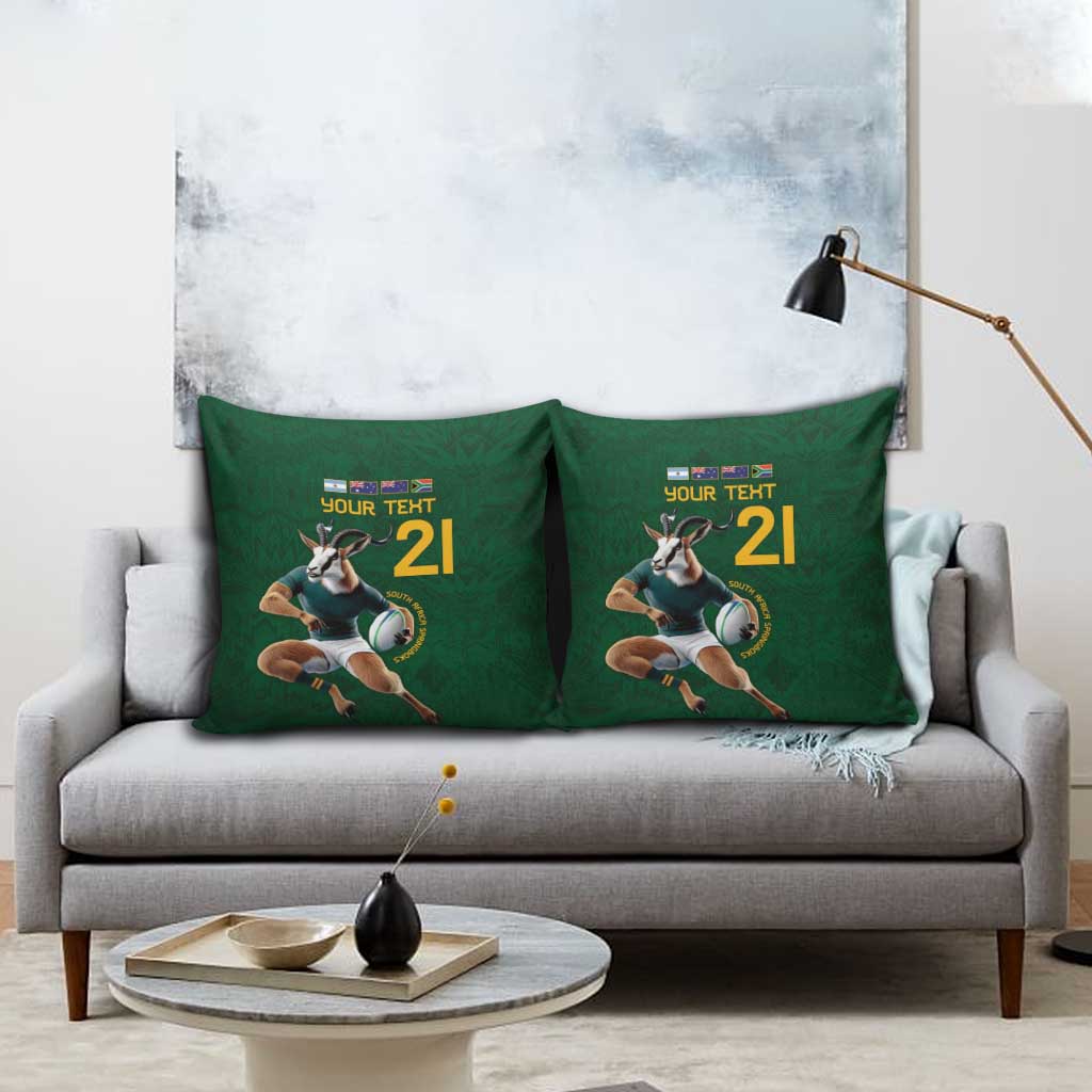 South Africa Rugby Custom Pillow Cover Glory Be To Springboks - Wonder Print Shop