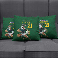 South Africa Rugby Custom Pillow Cover Glory Be To Springboks - Wonder Print Shop