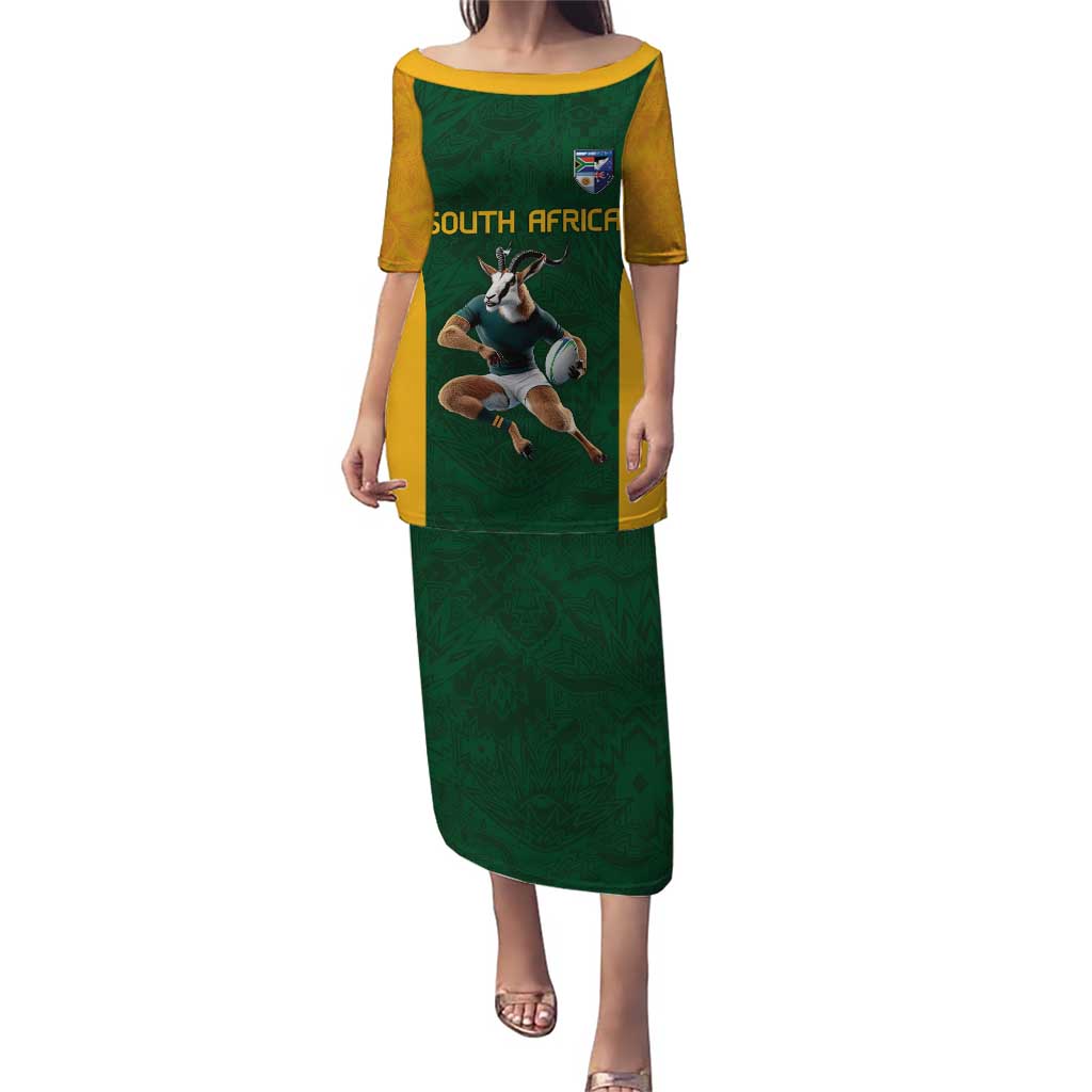 South Africa Rugby Custom Puletasi Glory Be To Springboks - Wonder Print Shop