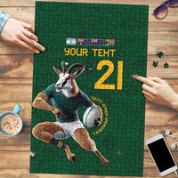 South Africa Rugby Custom Puzzle Glory Be To Springboks - Wonder Print Shop