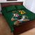 South Africa Rugby Custom Quilt Bed Set Glory Be To Springboks - Wonder Print Shop