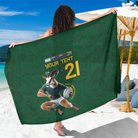 South Africa Rugby Custom Sarong Glory Be To Springboks - Wonder Print Shop