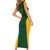 South Africa Rugby Custom Short Sleeve Bodycon Dress Glory Be To Springboks - Wonder Print Shop