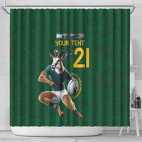 South Africa Rugby Custom Shower Curtain Glory Be To Springboks - Wonder Print Shop