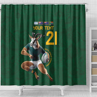South Africa Rugby Custom Shower Curtain Glory Be To Springboks - Wonder Print Shop