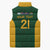 South Africa Rugby Custom Sleeveless Puffer Jacket Glory Be To Springboks - Wonder Print Shop