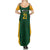 South Africa Rugby Custom Summer Maxi Dress Glory Be To Springboks - Wonder Print Shop
