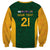 South Africa Rugby Custom Sweatshirt Glory Be To Springboks - Wonder Print Shop