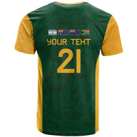 South Africa Rugby Custom T Shirt Glory Be To Springboks - Wonder Print Shop