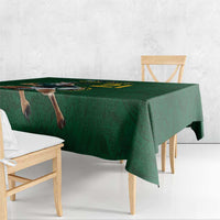 South Africa Rugby Custom Tablecloth Glory Be To Springboks - Wonder Print Shop
