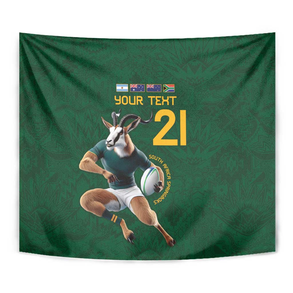 South Africa Rugby Custom Tapestry Glory Be To Springboks - Wonder Print Shop