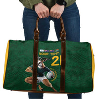South Africa Rugby Custom Travel Bag Glory Be To Springboks - Wonder Print Shop