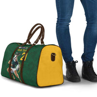 South Africa Rugby Custom Travel Bag Glory Be To Springboks - Wonder Print Shop