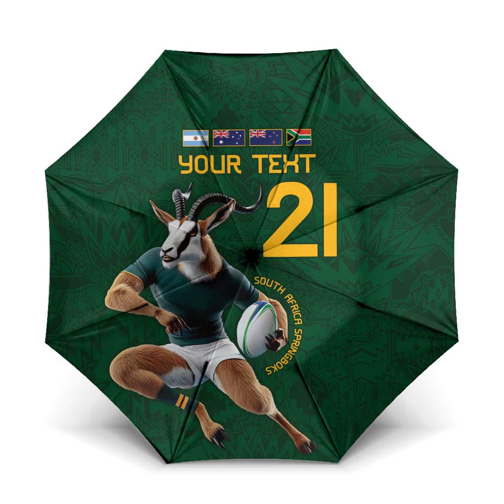 South Africa Rugby Custom Umbrella Glory Be To Springboks - Wonder Print Shop