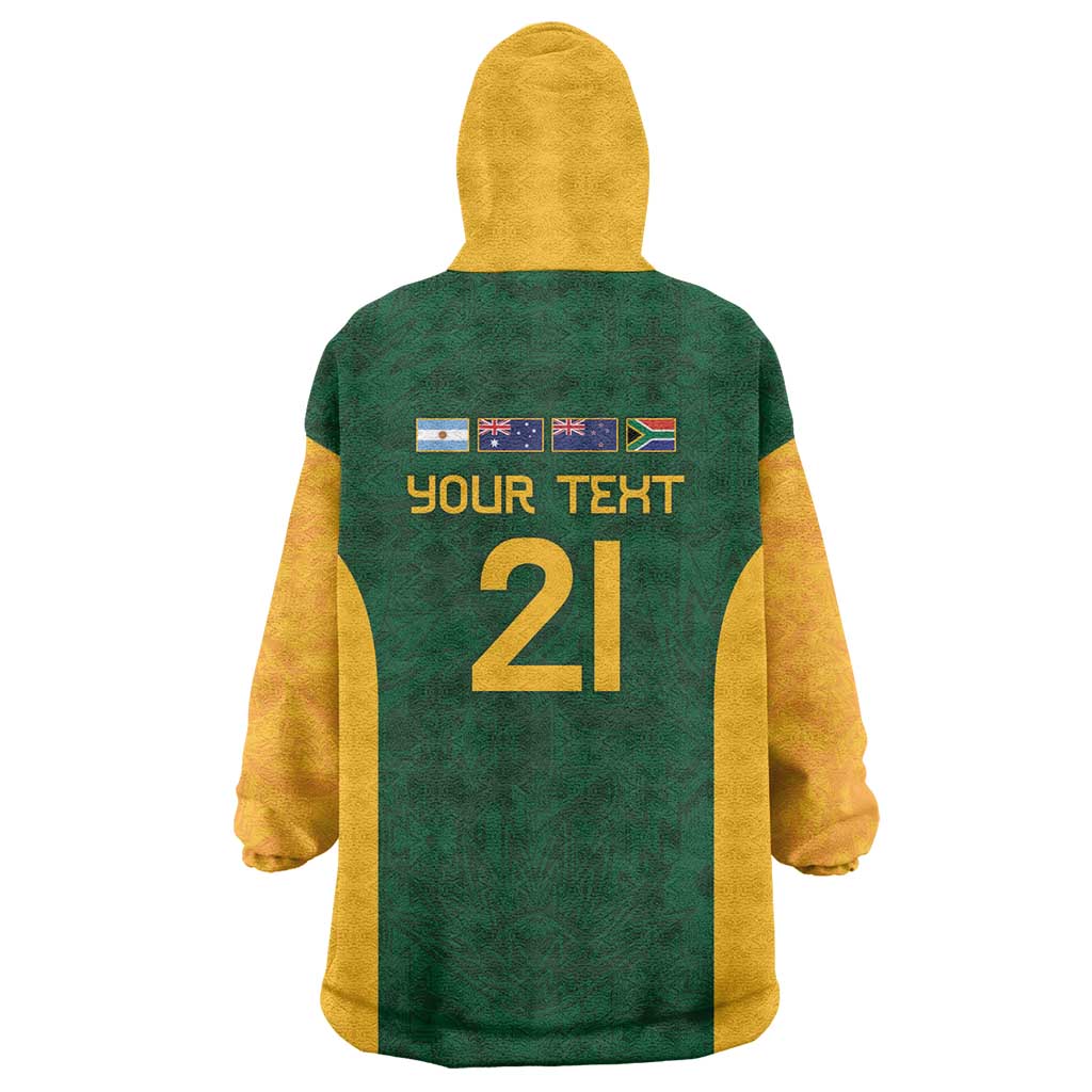 South Africa Rugby Custom Wearable Blanket Hoodie Glory Be To Springboks - Wonder Print Shop