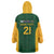 South Africa Rugby Custom Wearable Blanket Hoodie Glory Be To Springboks - Wonder Print Shop