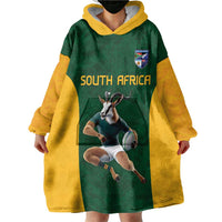 South Africa Rugby Custom Wearable Blanket Hoodie Glory Be To Springboks - Wonder Print Shop