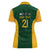 South Africa Rugby Custom Women Polo Shirt Glory Be To Springboks - Wonder Print Shop